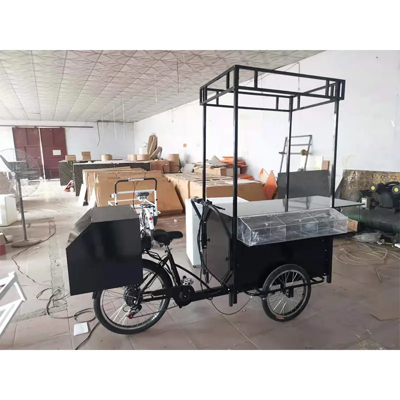 Elektrický nákladný bicykel Street Snack Food Food